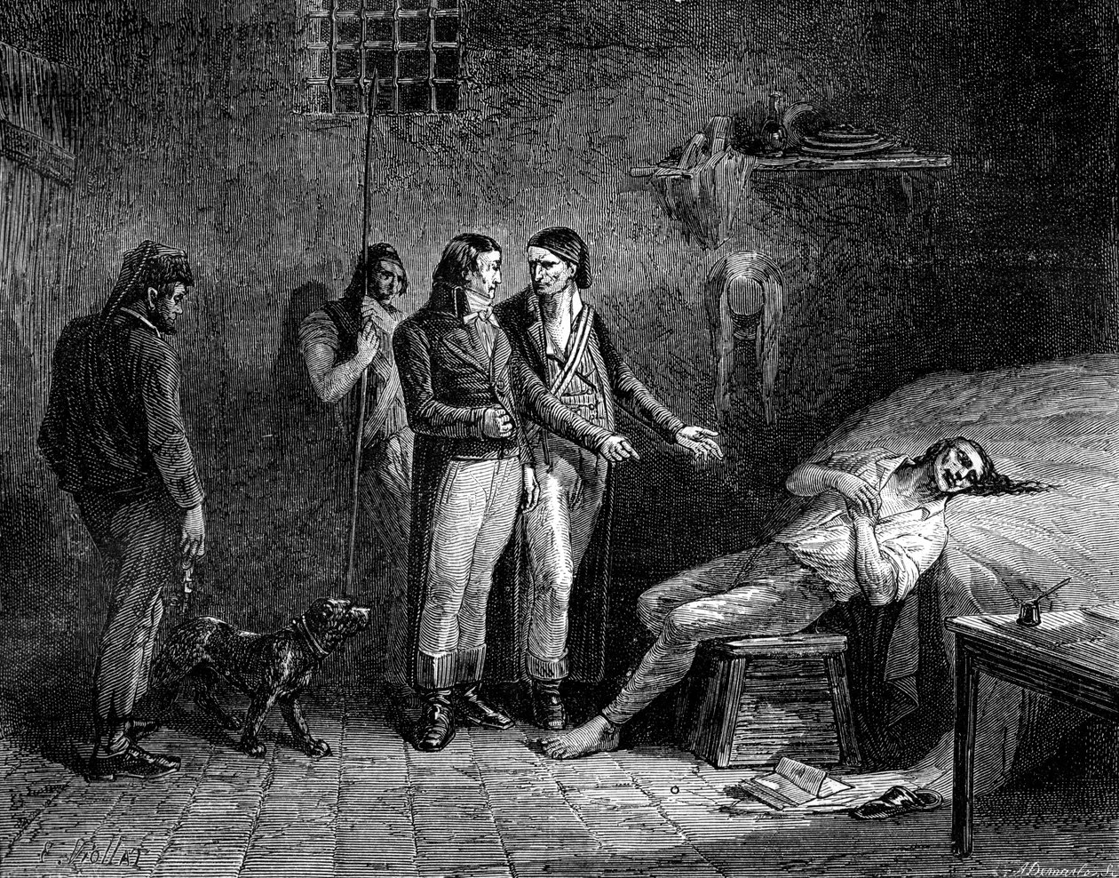 Markis de Condorcets död, 1794 1882-1884 av Unbekannt