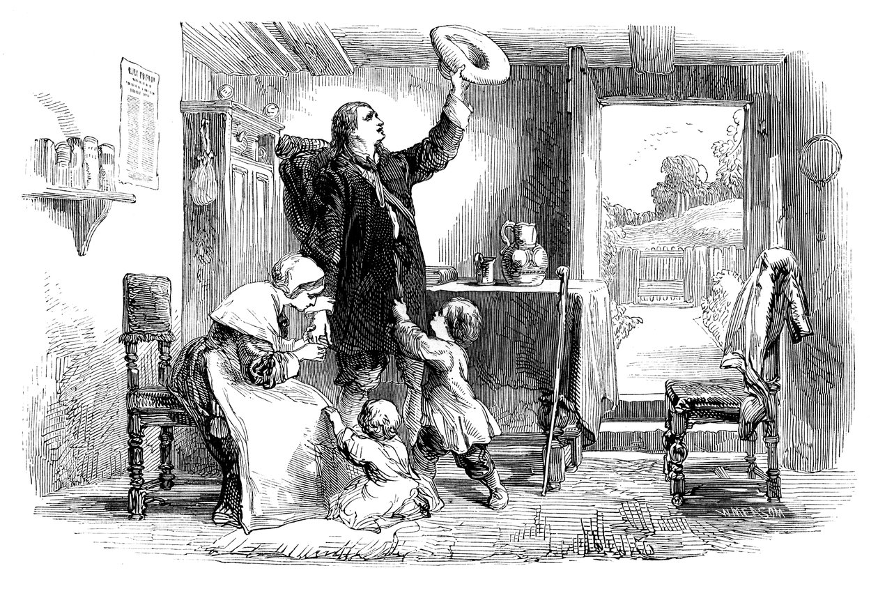 Roger Williams avgång 1603-1683 till Salem Island, c1902 av Unbekannt