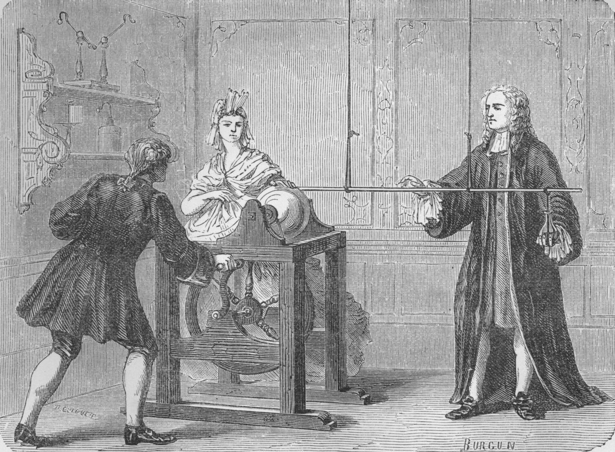 Upptäckten av Leyden Jar, 1745 1894 av Unbekannt