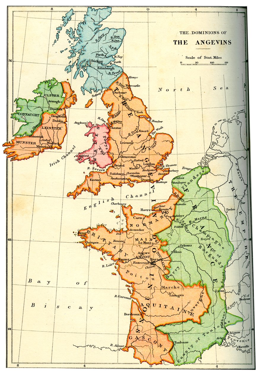Angevinernas herravälde, 1892 av Unbekannt