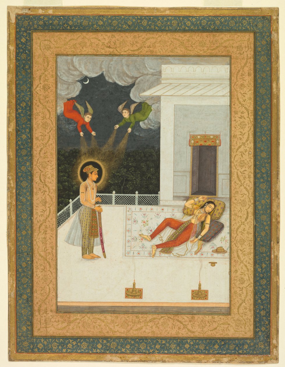 Drömmen om Zulaykha, från Amber Album, ca. 1670. av Unbekannt