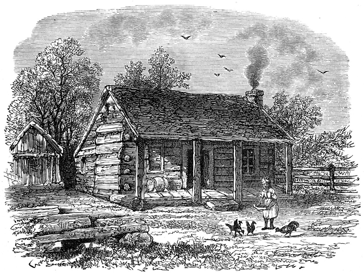 Det tidiga hemmet för Abraham Lincoln, Gentryville, Indiana, 1800-talet av Unbekannt