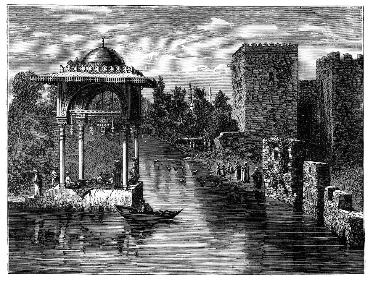 Omgivningarna av Damaskus, Syrien, c1890 av Unbekannt