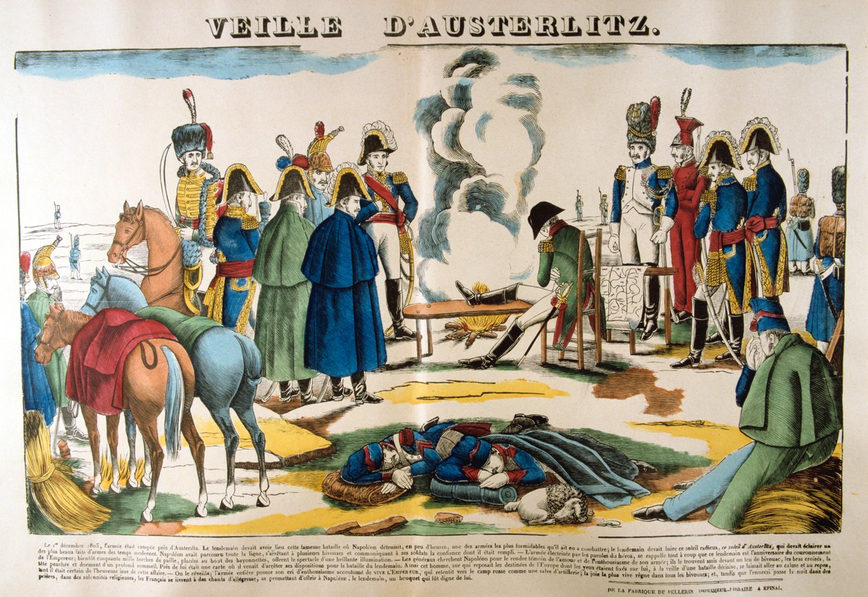 Aftonen till Austerlitz, 1 december 1805, 1800-talet av Unbekannt