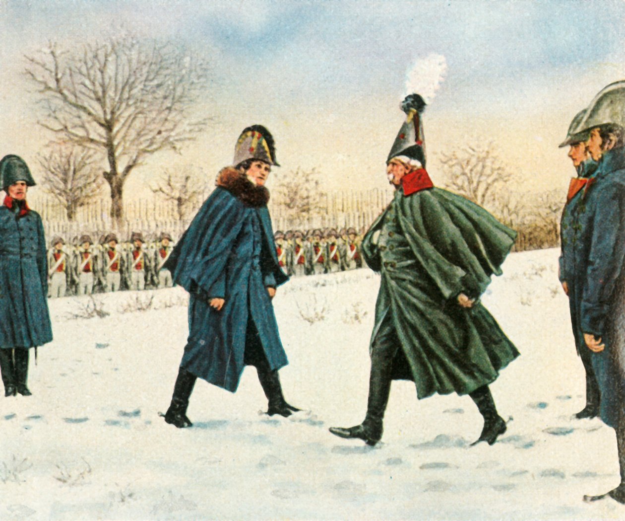 Utbytet av Blucher mot den franske marskalken Victor, 20 februari 1807, 1936. av Unbekannt