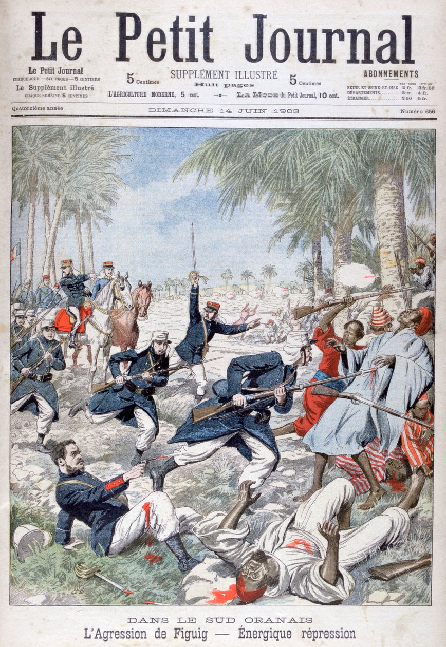Det kraftfulla förtrycket av Figuig, sydöstra Marocko, 1903 av Unbekannt