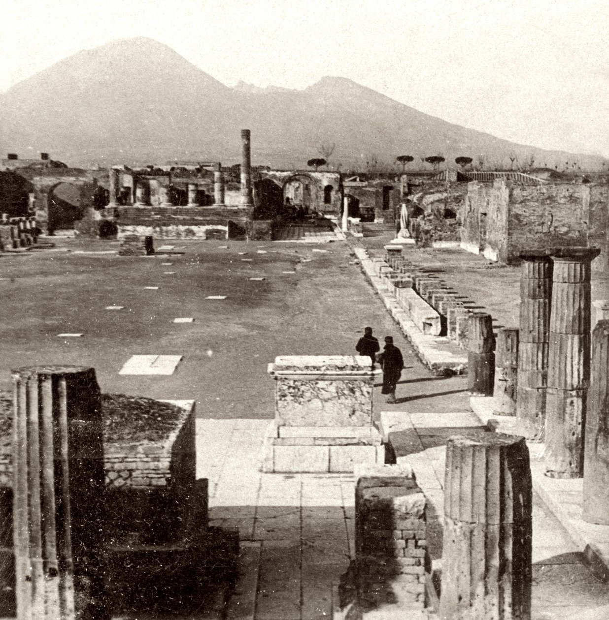 Forumet i Pompeji, Italien, 1894 av Unbekannt