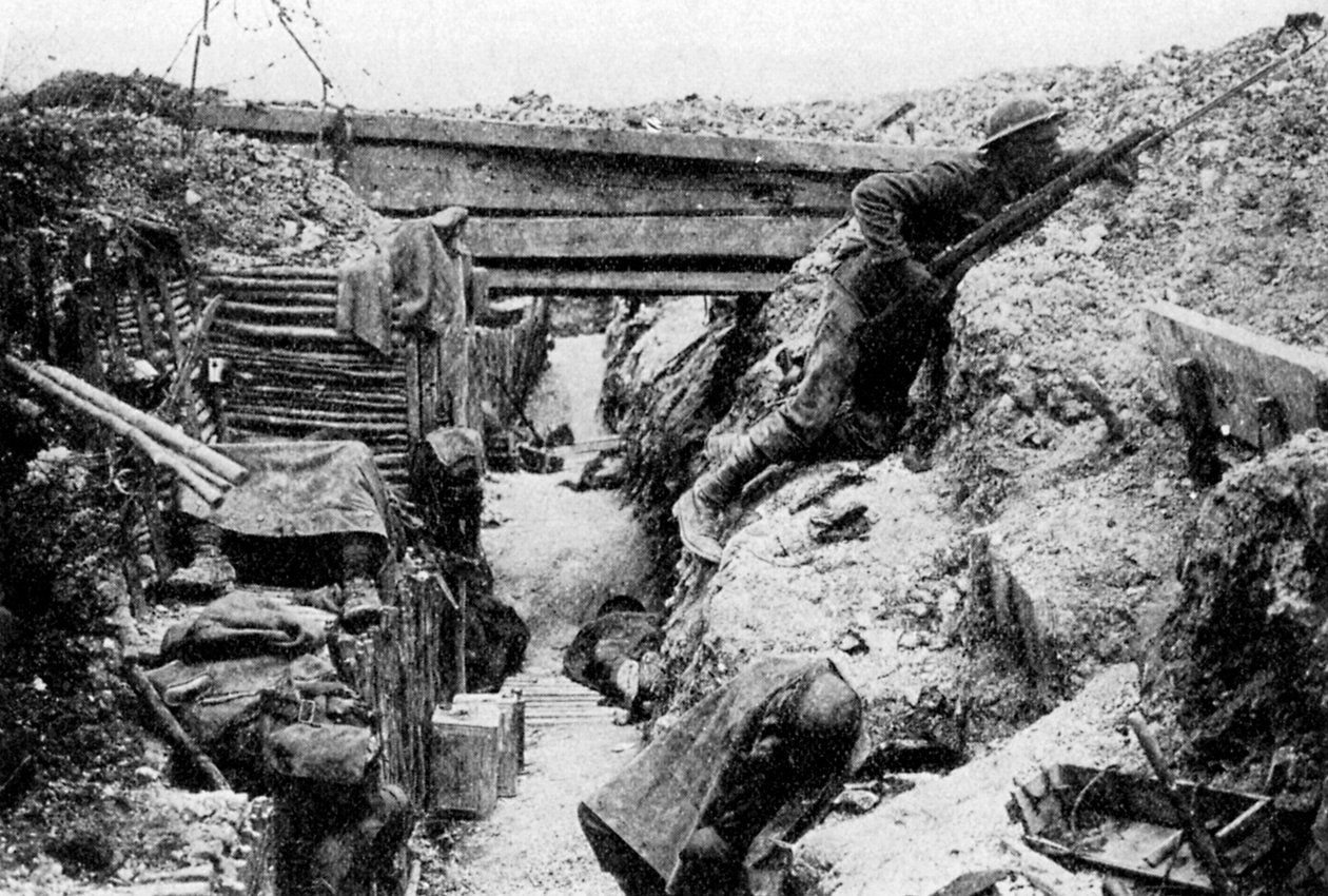 Frontlinjen vid Ovillers, Slaget vid Somme, Picardie, Frankrike, juli 1916 1935 av Unbekannt