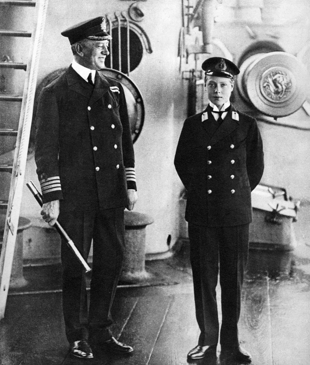 Den blivande kungen Edward VIII som midskeppsman i HMS Hindustan, c1910 av Unbekannt