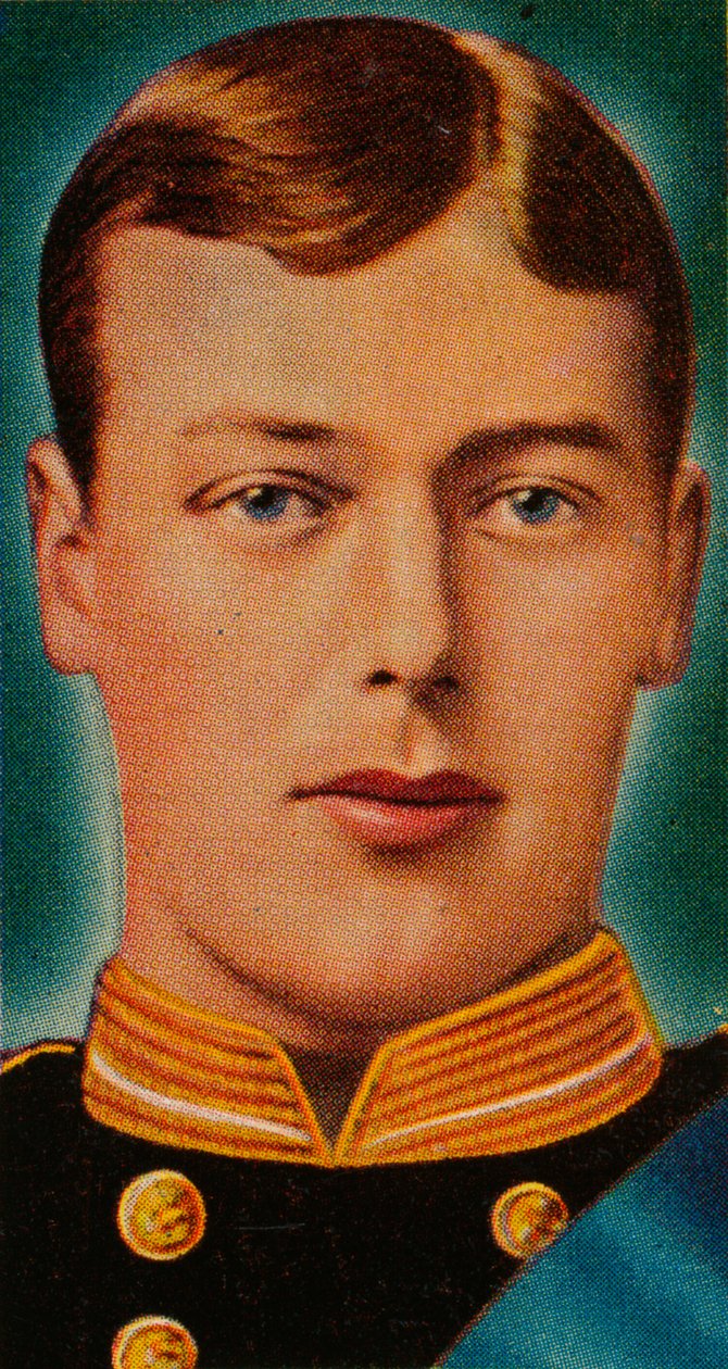 Den blivande kungen George V när han var underlöjtnant i Royal Navy, c1880-talet 1935 av Unbekannt