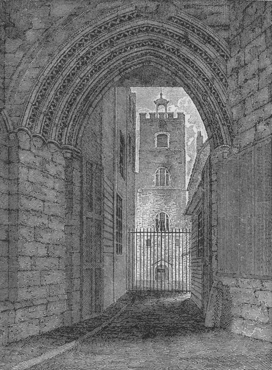 Porten till St Bartholomews Priory, West Smithfield, City of London, c1850 1906 av Unbekannt