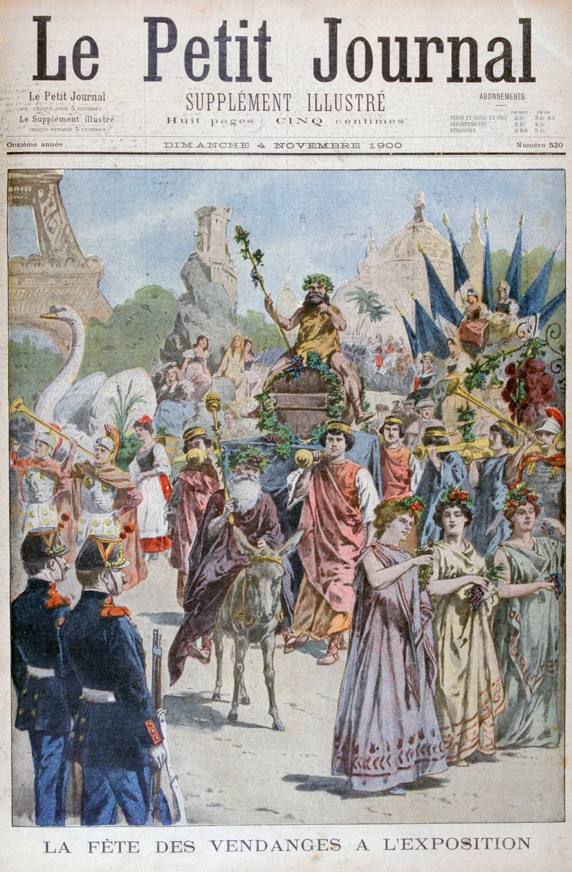 Druvskördefestivalen, världsutställningen 1900, Paris, 1900 av Unbekannt