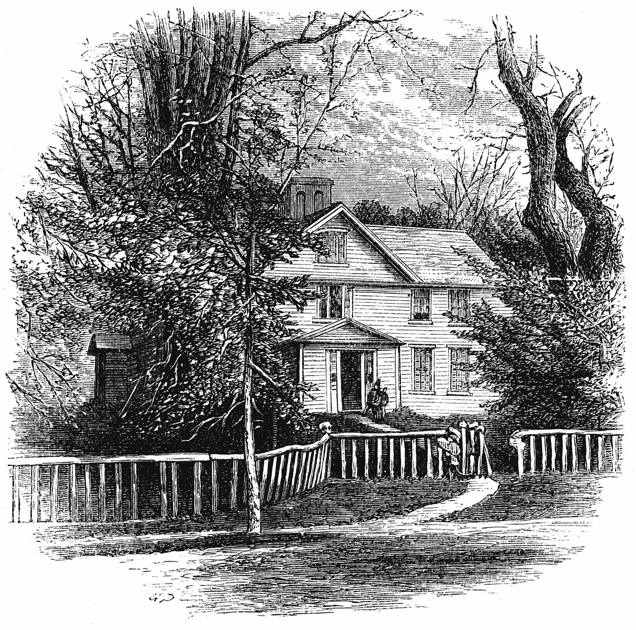 Amos Benson Alcotts hem 1799-1888, Concord, Massachusetts, 1875 av Unbekannt