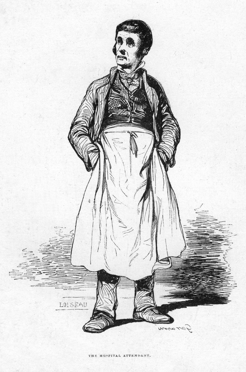 Sjukhusvaktmästaren, 1800-talet av Unbekannt