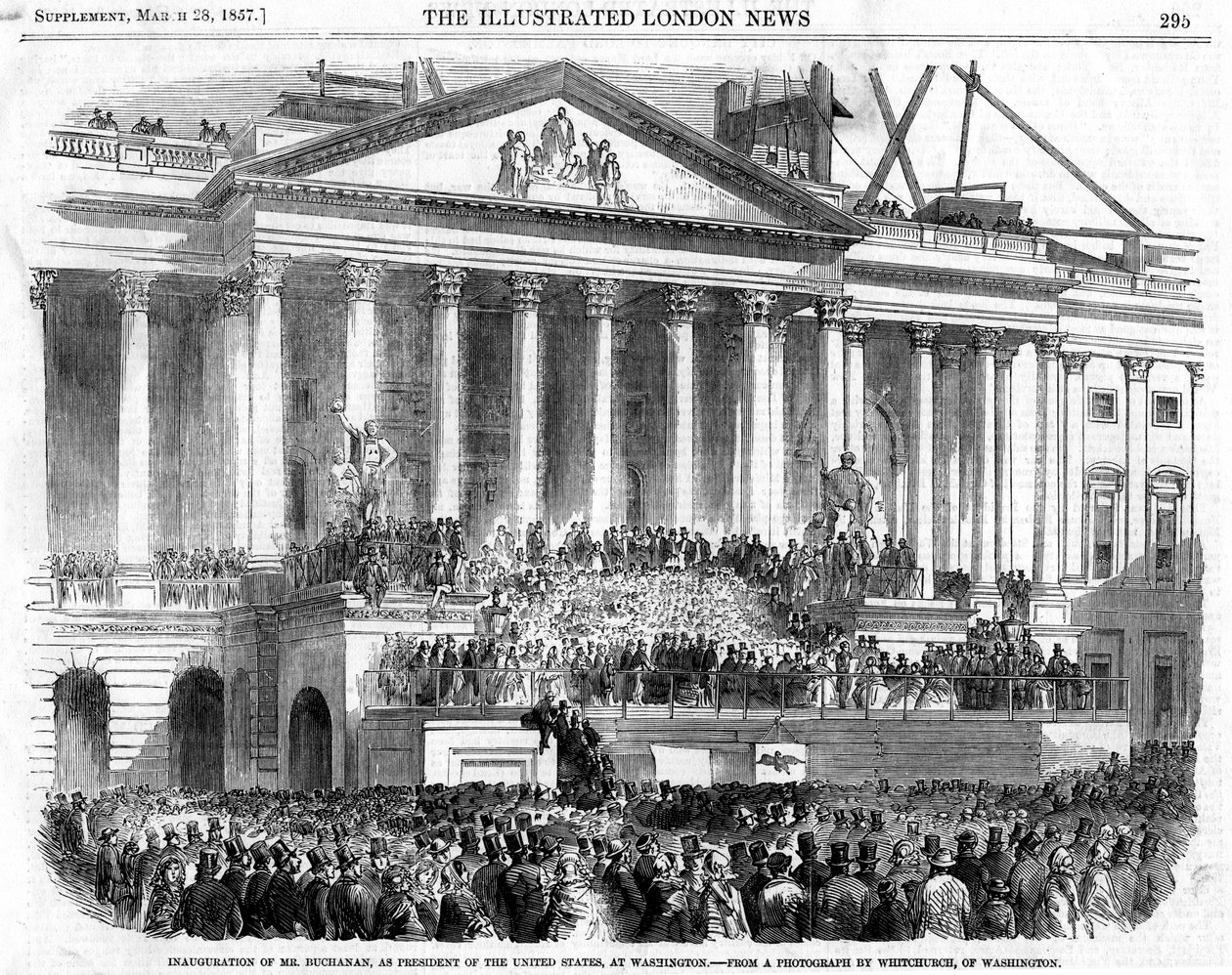 Invigningen av James Buchanan som president, Washington, 1857 av Unbekannt