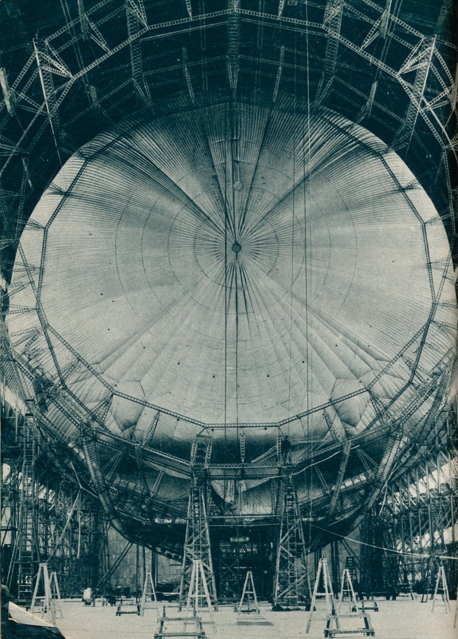 Den interna strukturen av luftskeppet R101, c1929 c1937 av Unbekannt