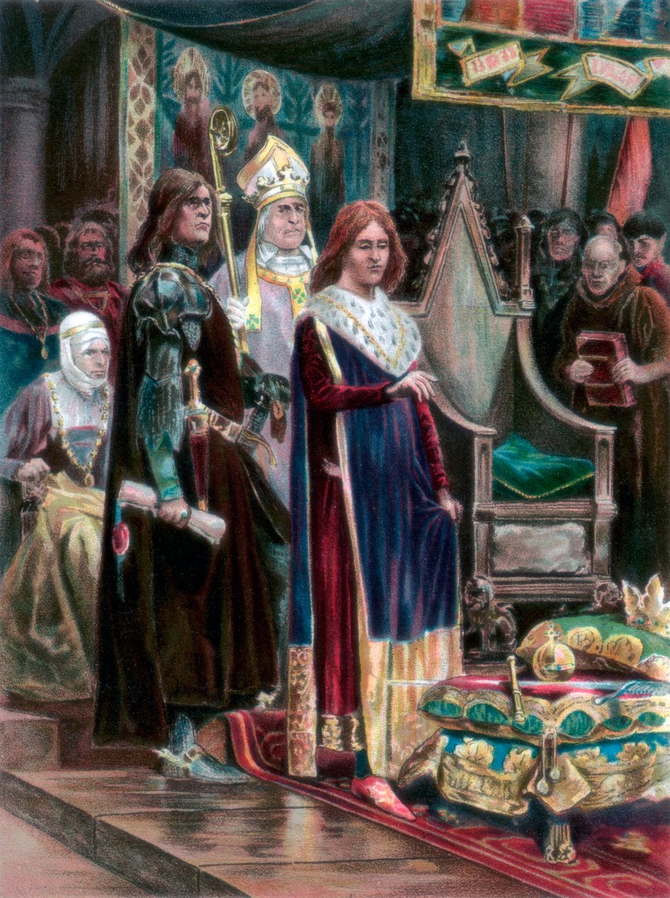 Edward III:s insats med Pallium, Westminster, Candlemas Day, 1327, 1902 av Unbekannt