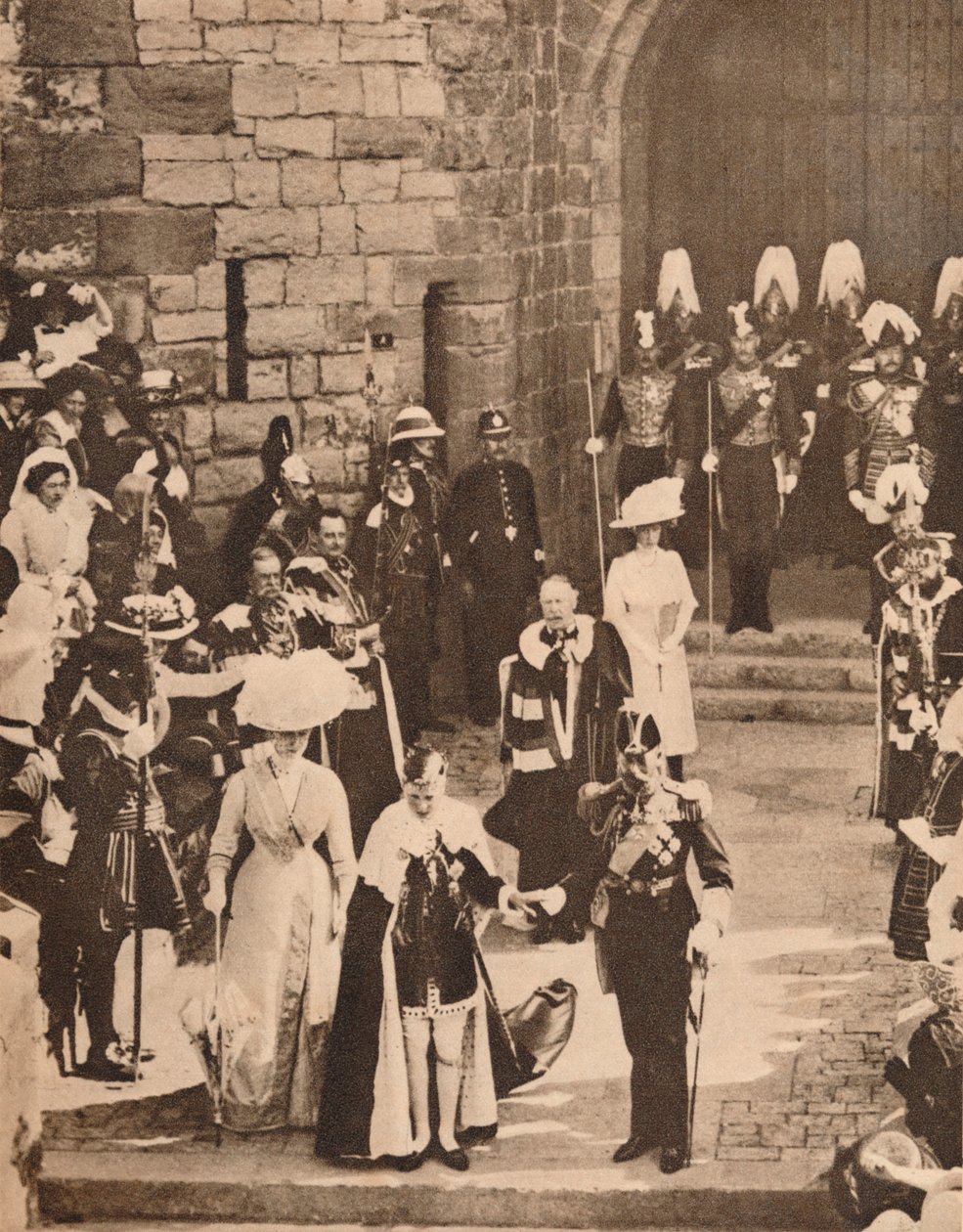 Prinsen av Wales investering vid Caernarvon Castle, 13 juli 1911 1935 av Unbekannt