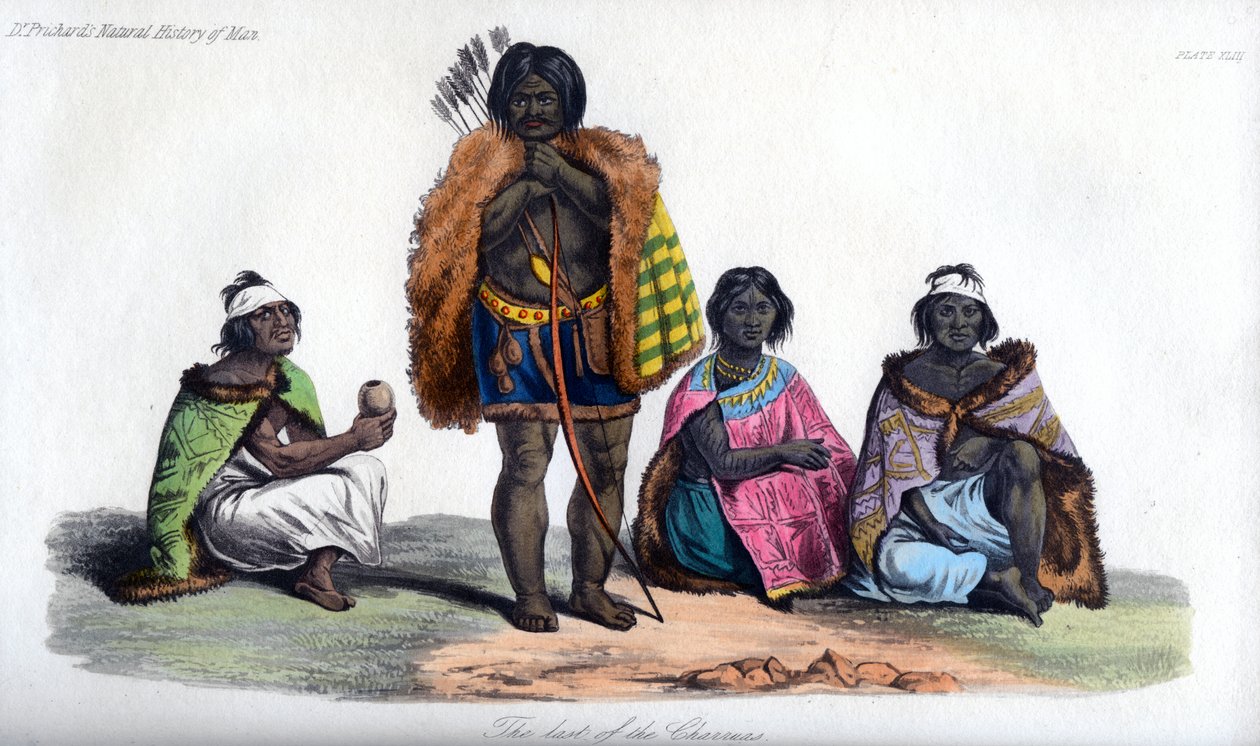 Den sista av Charruas, 1848 av Unbekannt