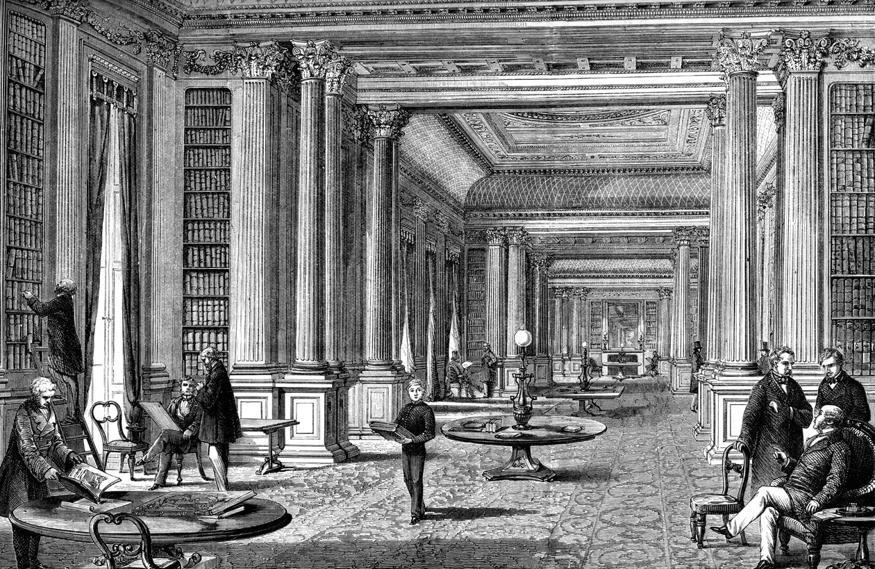Reform Clubs bibliotek, London, 1891 av Unbekannt