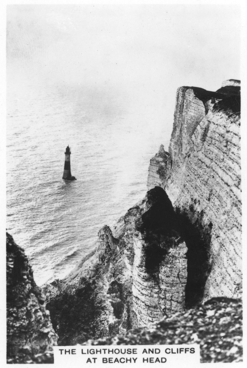 Fyren och klipporna vid Beachy Head, 1936 av Unbekannt