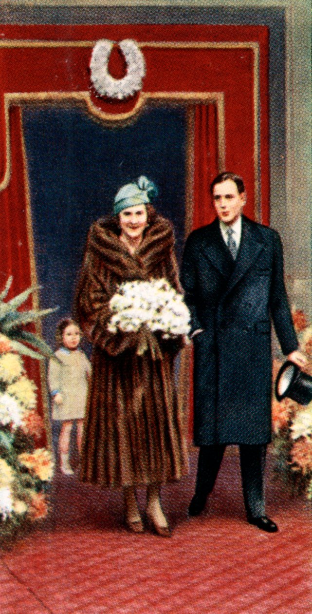 Hertigen och hertiginnan av Kents äktenskap, november 1934, c1935 av Unbekannt