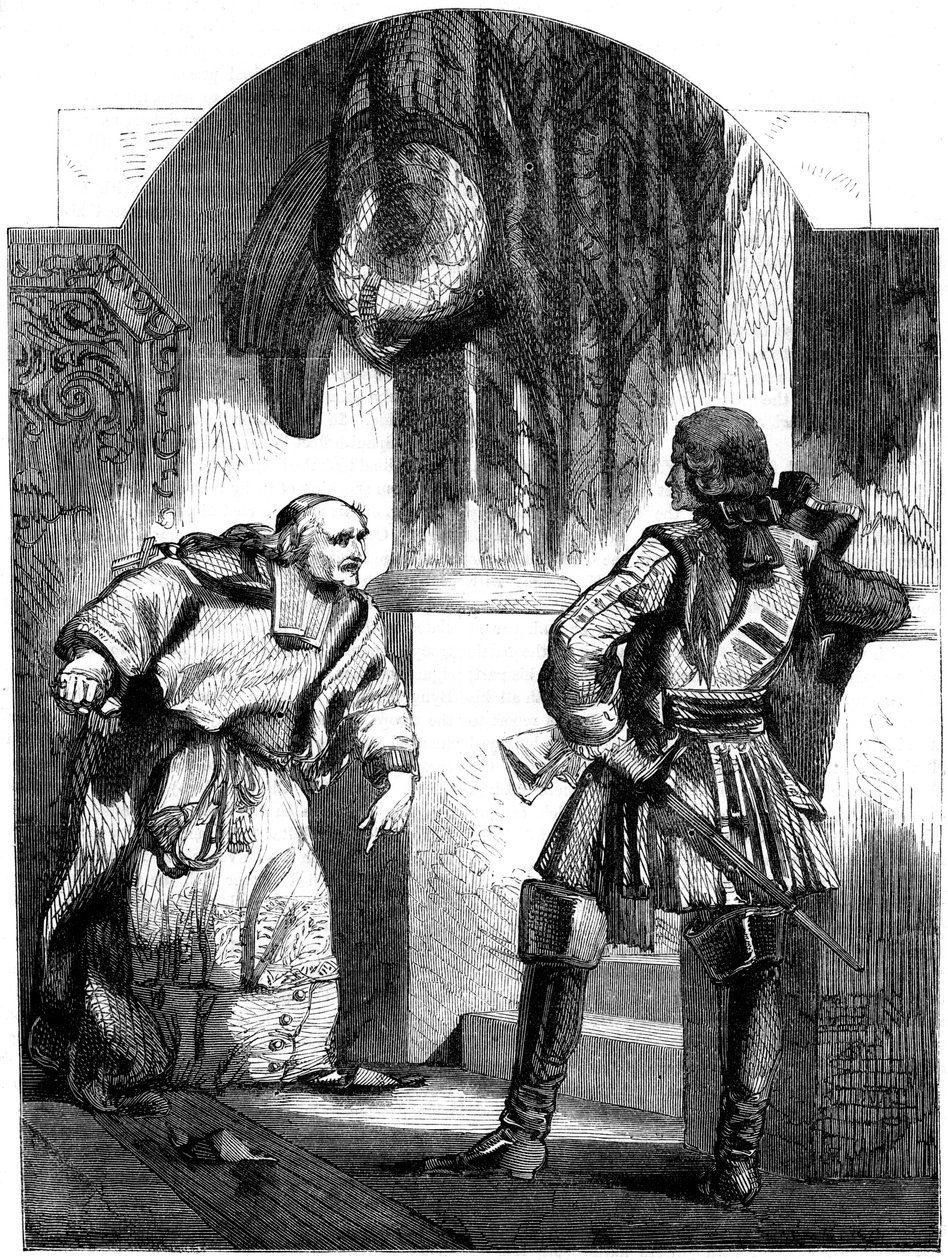 Mötet mellan kardinal Giulio Alberoni och överste Stanhope, 1700-talet 1800-talet av Unbekannt