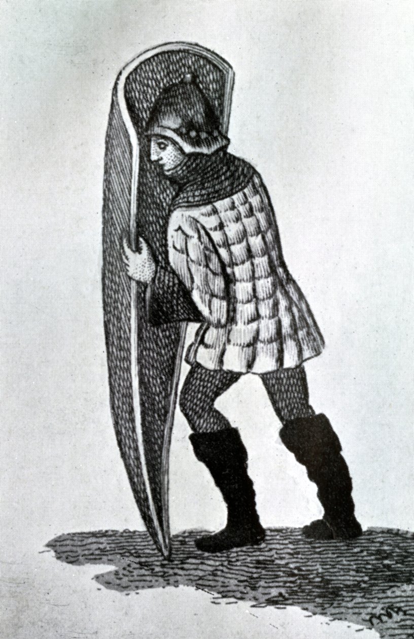 Den militära pourpointen, 1400-talet, 1910 av Unbekannt