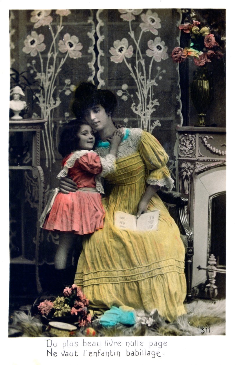 Den vackrare boken, French Postcard, c1900 av Unbekannt