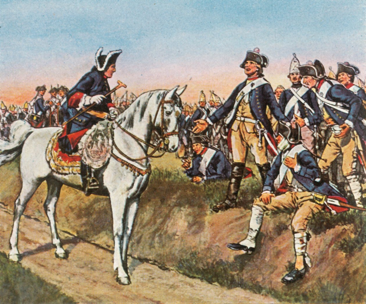 Morgonen efter attacken vid Hochkirch, 14 oktober 1758, 1936. av Unbekannt