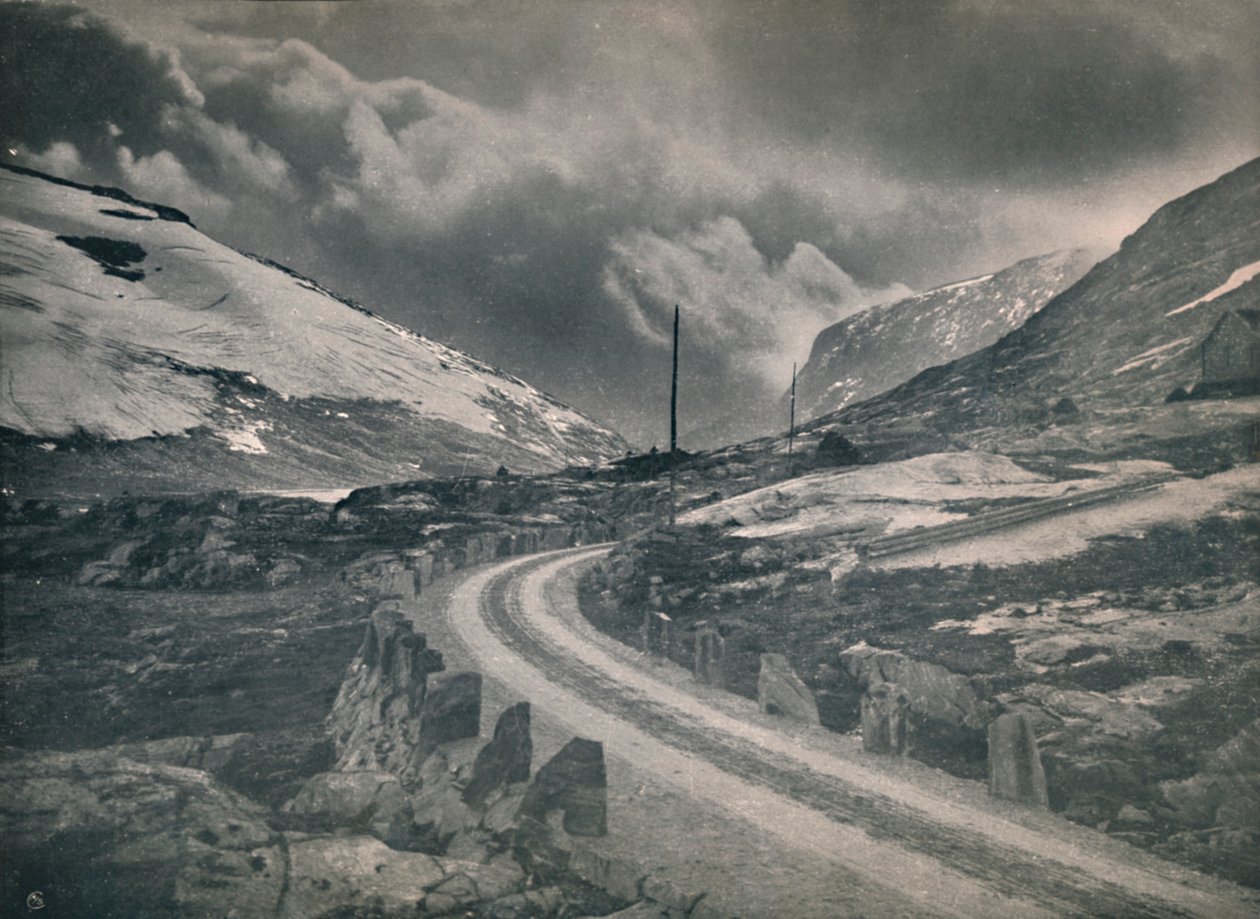 Fjällvägen Grotli - Stryn, 1914. av Unbekannt