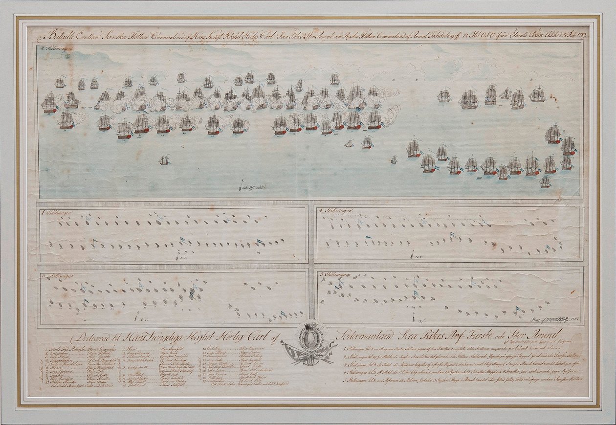 Sjöslaget vid Öland den 26 juli 1789 1804 av Unbekannt