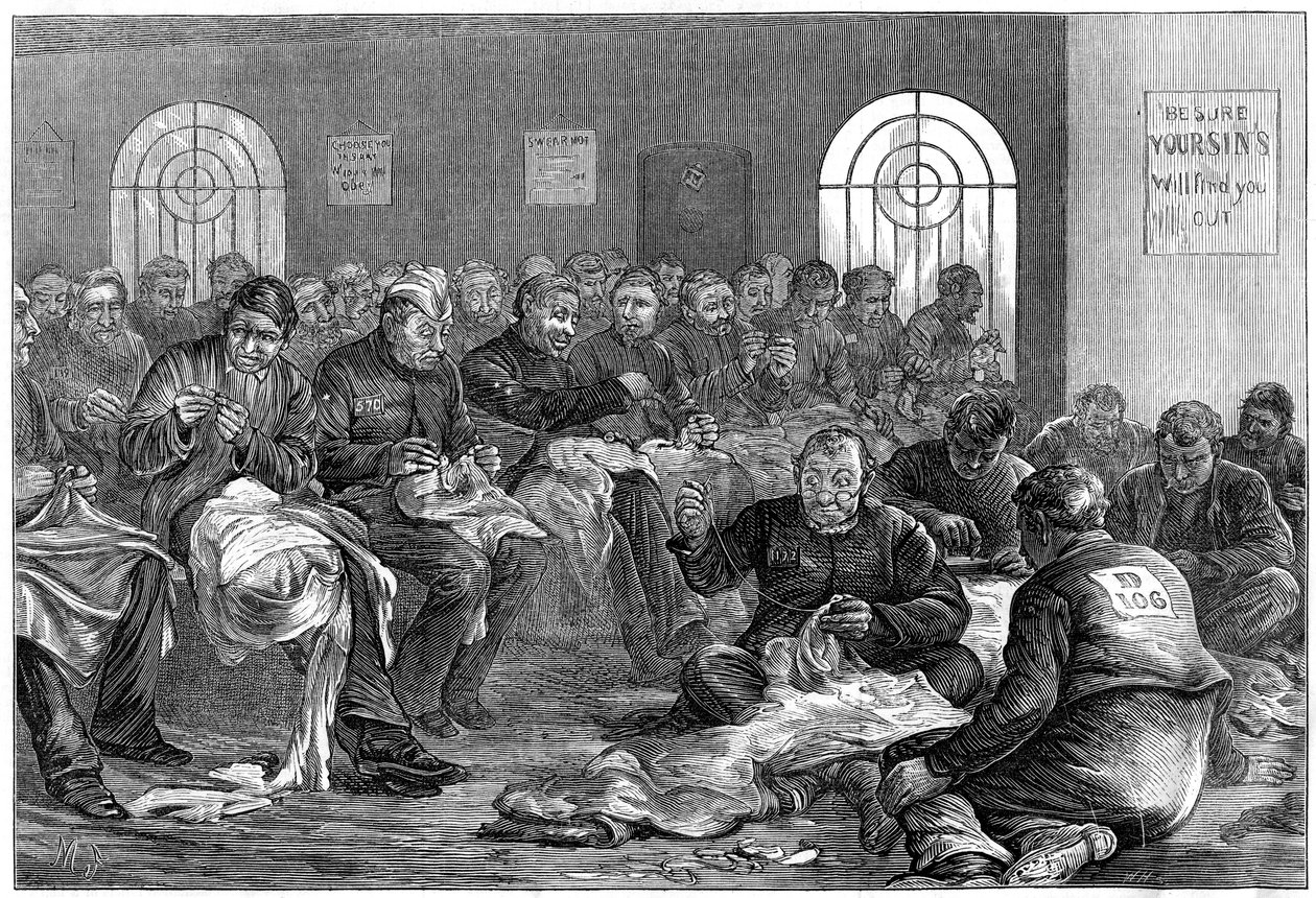 Nålrummet, Clerkenwell Prison, London, 1874 av Unbekannt