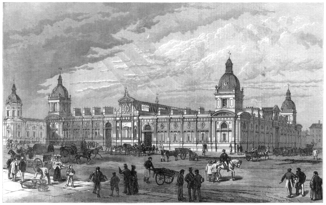 Den nya Metropolitan Poultry Market, Smithfield, London, 1875 av Unbekannt
