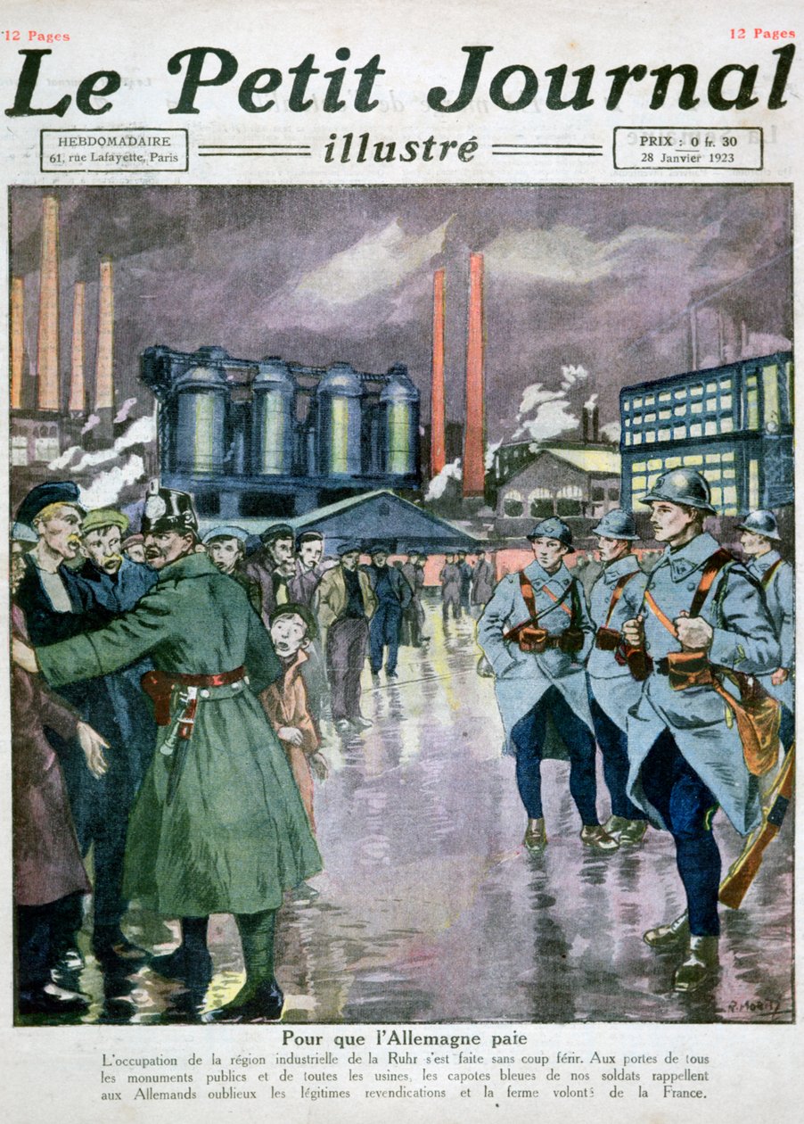 Ockupationen av Ruhr av Frankrike och Belgiens trupper, 1923 av Unbekannt