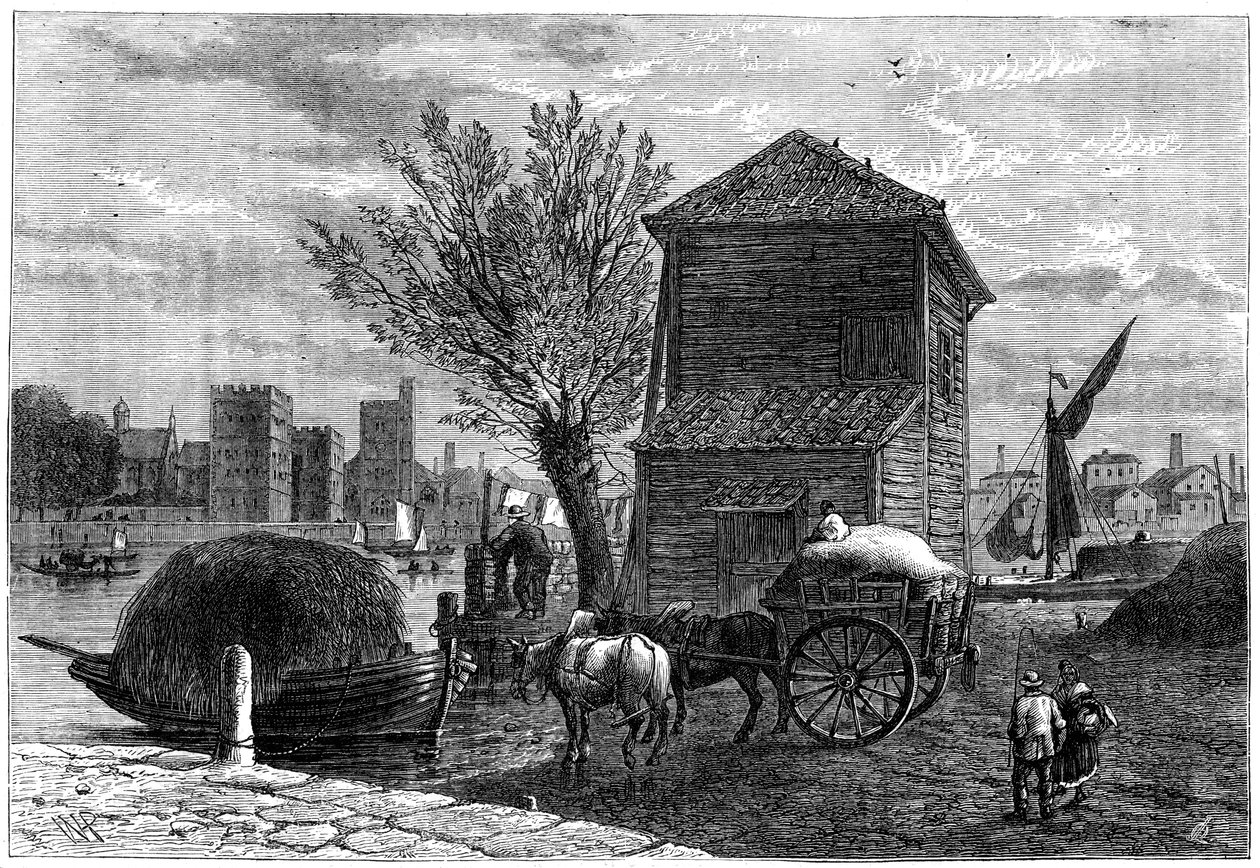 The old Horseferry, London, c1800 1891 av Unbekannt