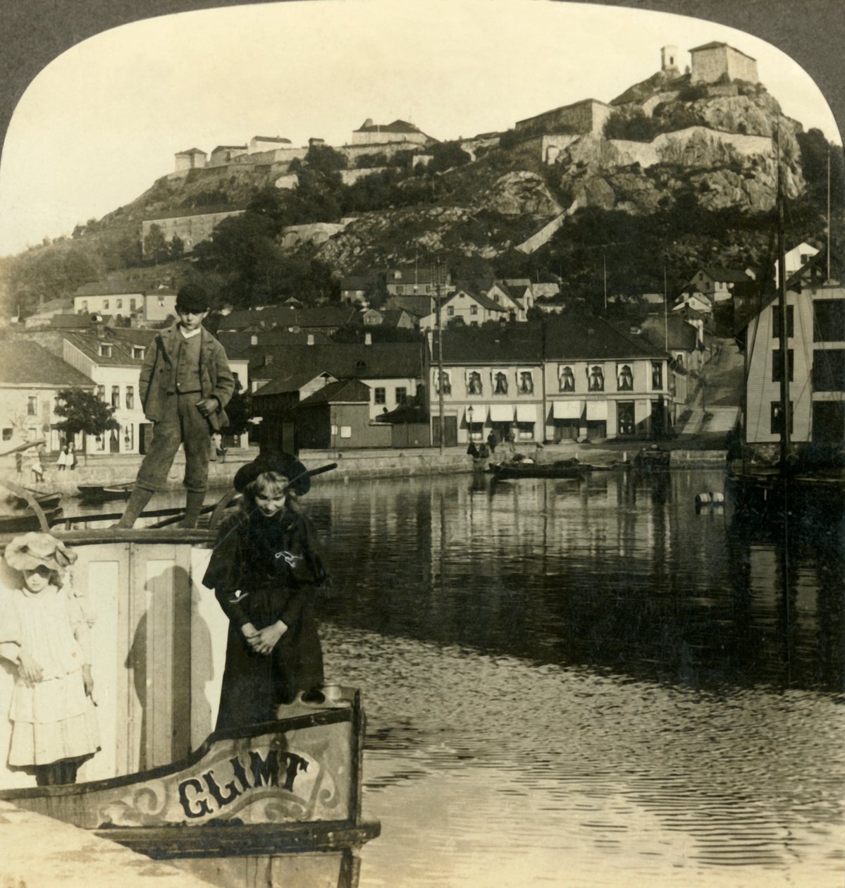 Den gamla fästningen Fredrikshald, Norge, c1905. av Unbekannt
