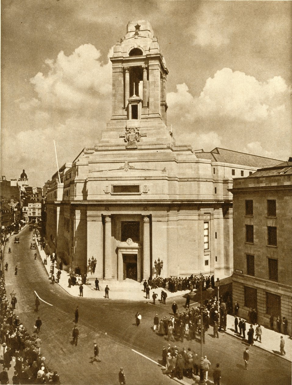 Invigningen av Frimurarfredsminnesmärket, Great Queen Street, London, 19 juli 1933, 1935. av Unbekannt