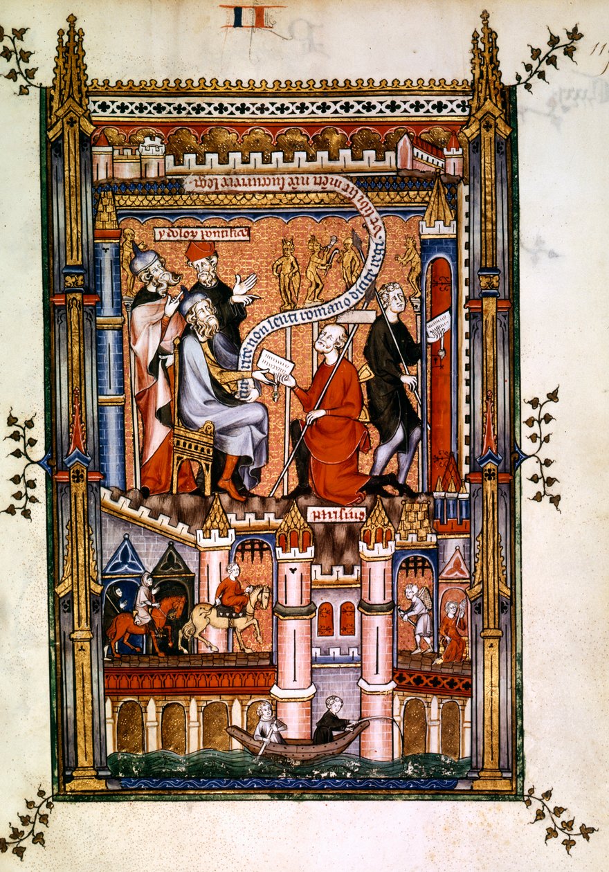 De hedniska prästerna i Paris skickade sitt budskap till Rom 1317 av Unbekannt