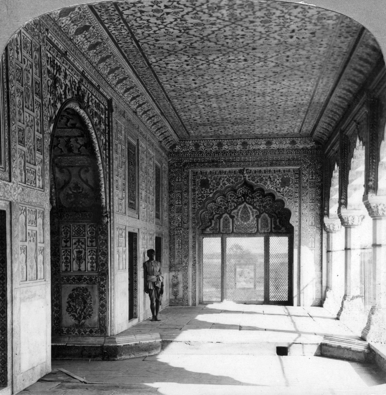 Palatset Rang Mahal, moguldrottningens kungliga residens, Delhi, Indien, 1900-talet av Unbekannt