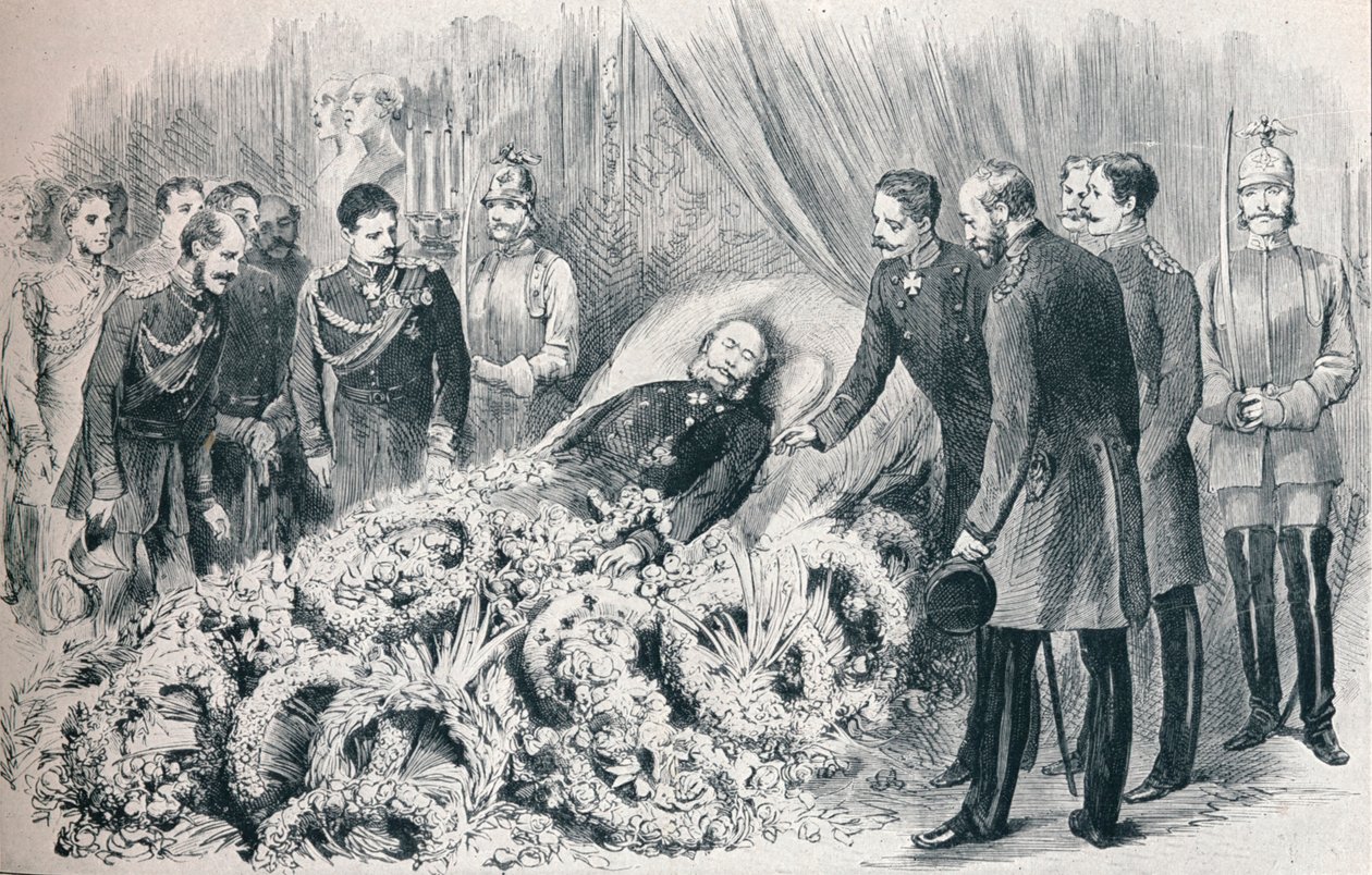 Den första tyska kejsarens bortgång: Vilhelm I:s dödsbädd, 1888 1911 av Unbekannt
