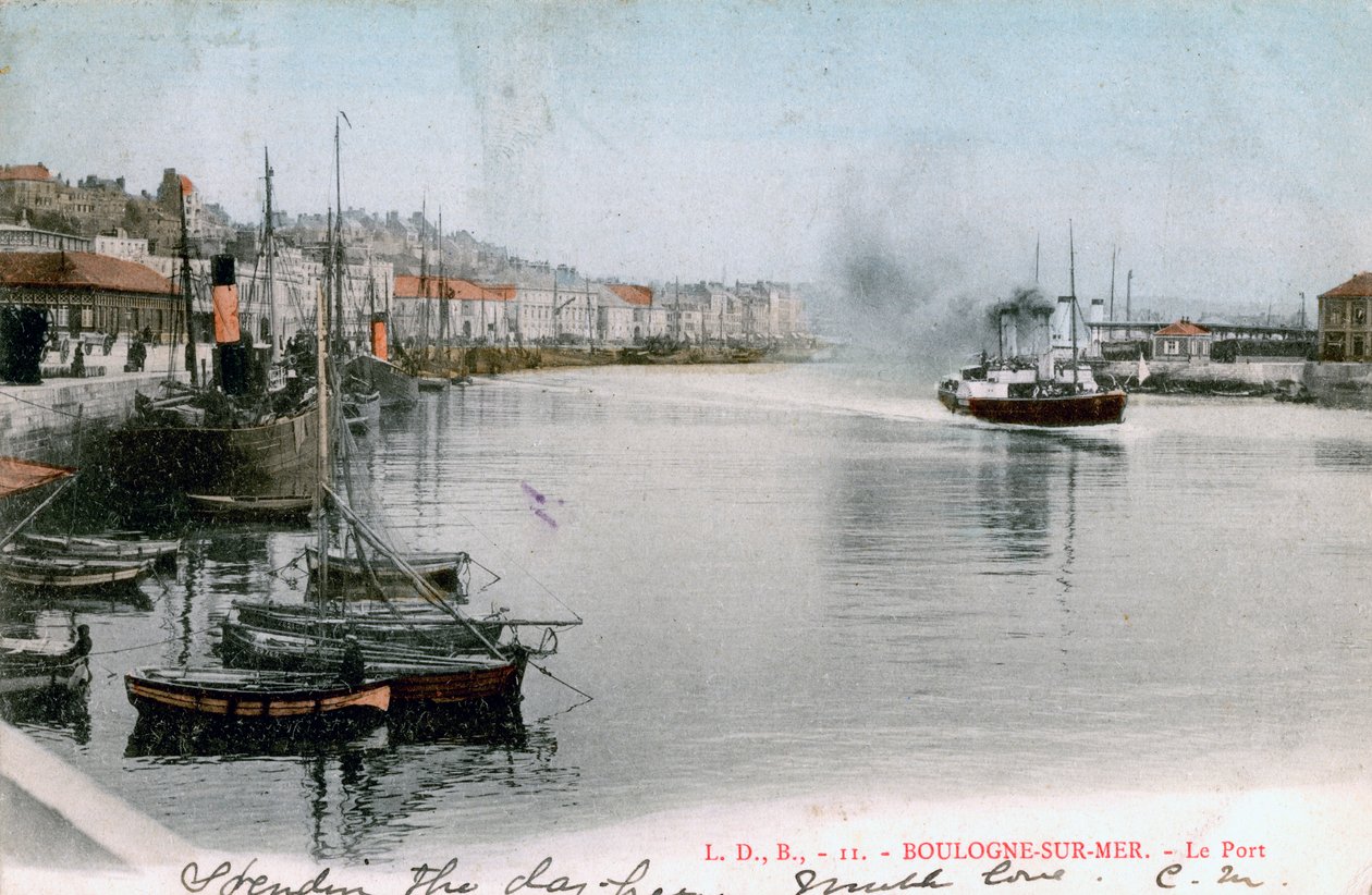 Hamnen i Boulogne, Frankrike, 1904 av Unbekannt