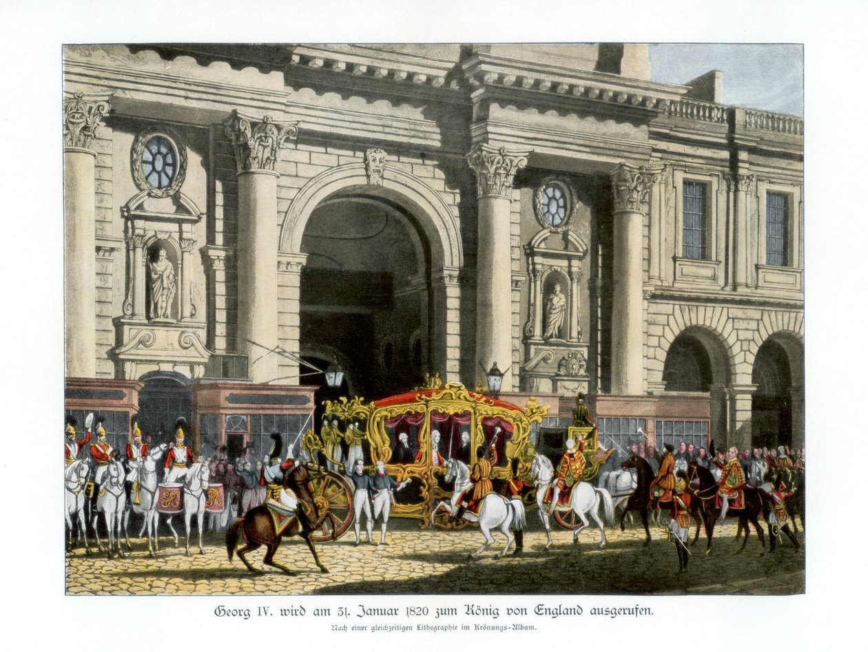 Proklamationen av George IV som kung, 31 januari 1820 1900 av Unbekannt