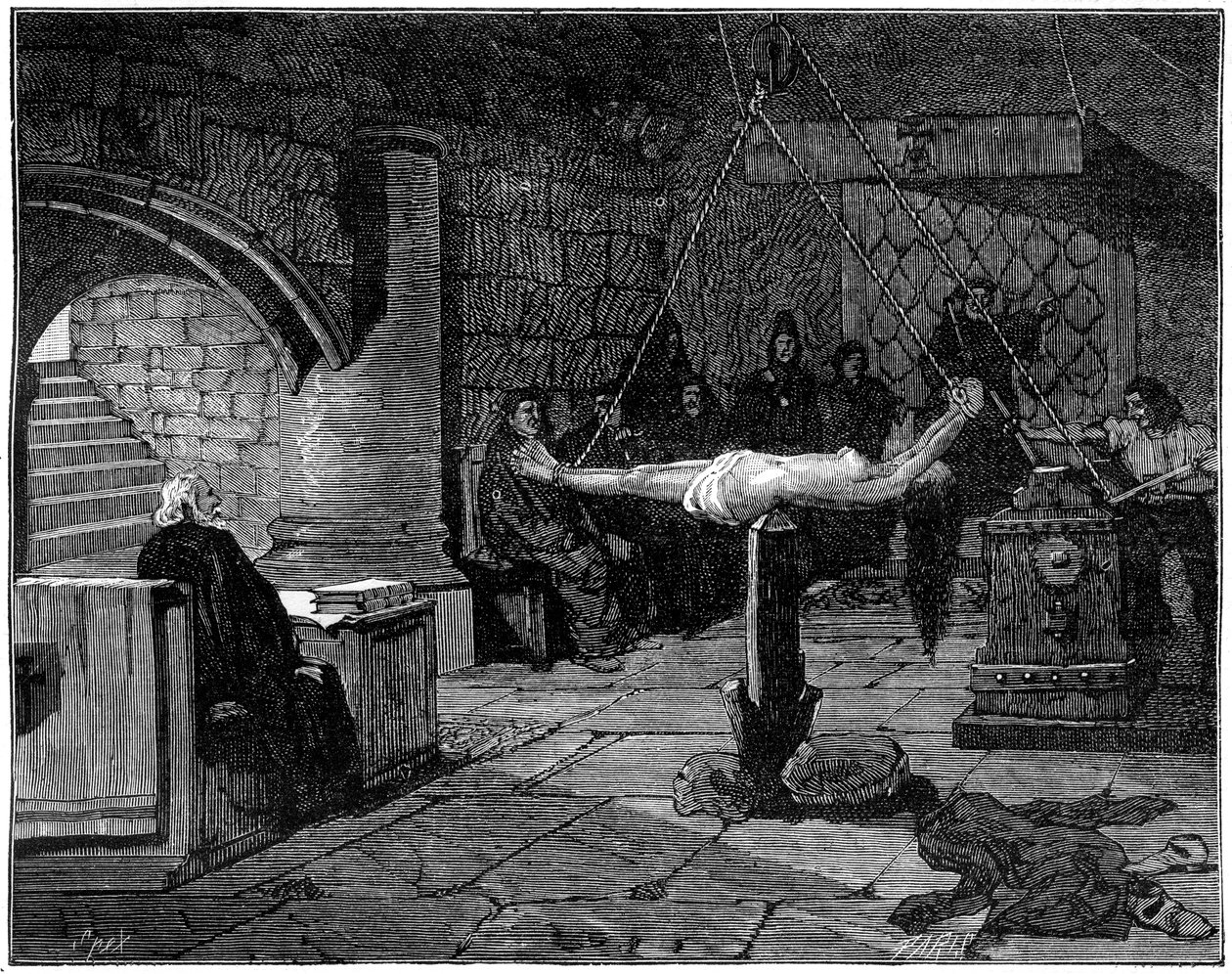 Frågan extraordinaire, extrem form av tortyr, 1882-1884 av Unbekannt
