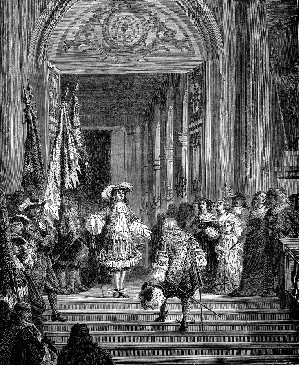 Grand Condes återkomst till Versailles, 1674 1882-1884 av Unbekannt