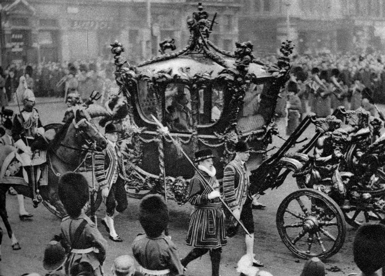 Den kungliga tränaren på väg till öppna parlamentet, London, 1926-1927 av Unbekannt