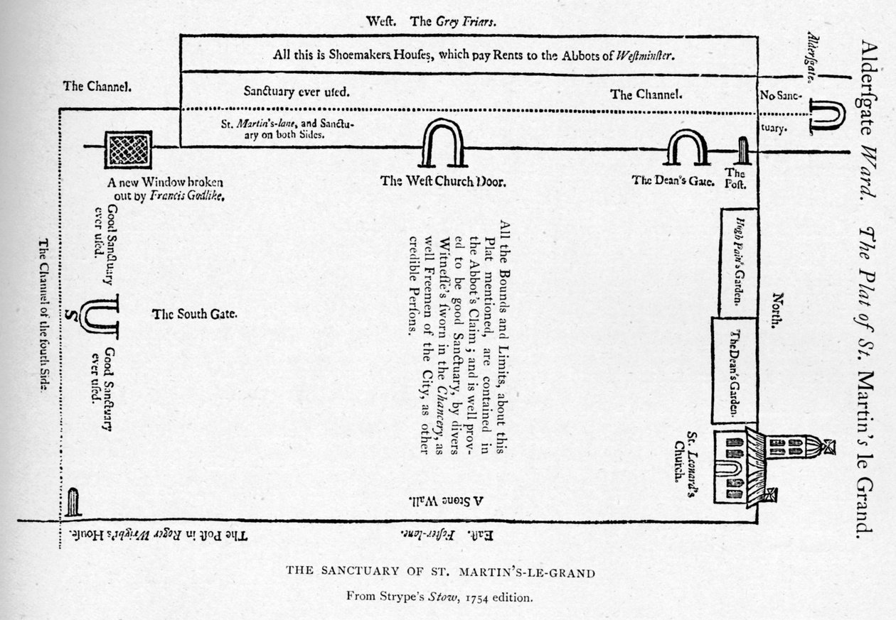 Sanctuary of Church of St Martins le Grand, London, 1754 1906 av Unbekannt