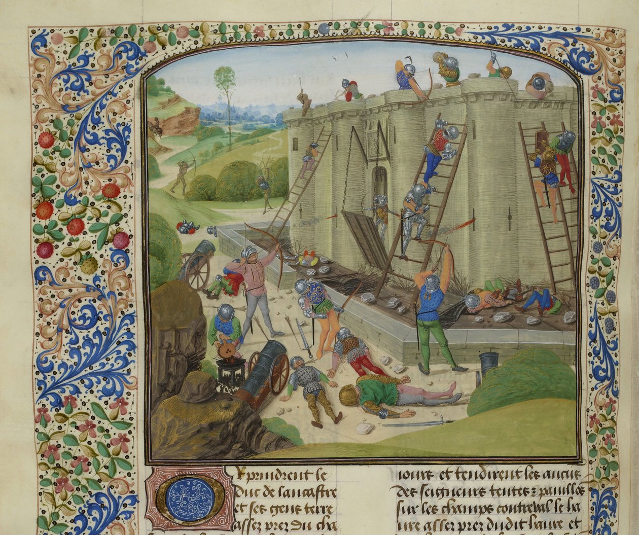 Belägringen av Brest, 1386, ca 1470-1475. av Unbekannt