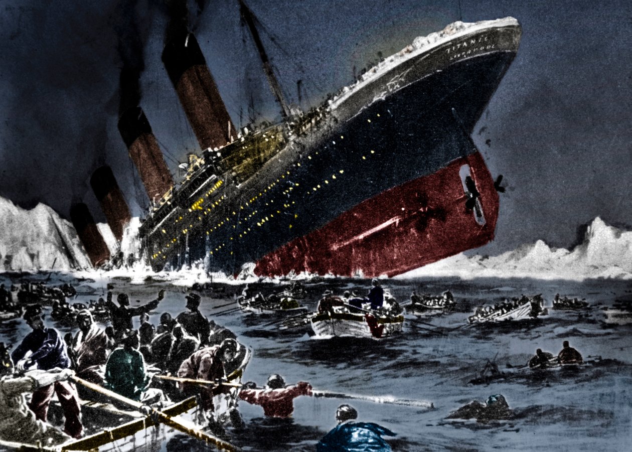 SS Titanics förlisning, 14 april 1912 av Unbekannt