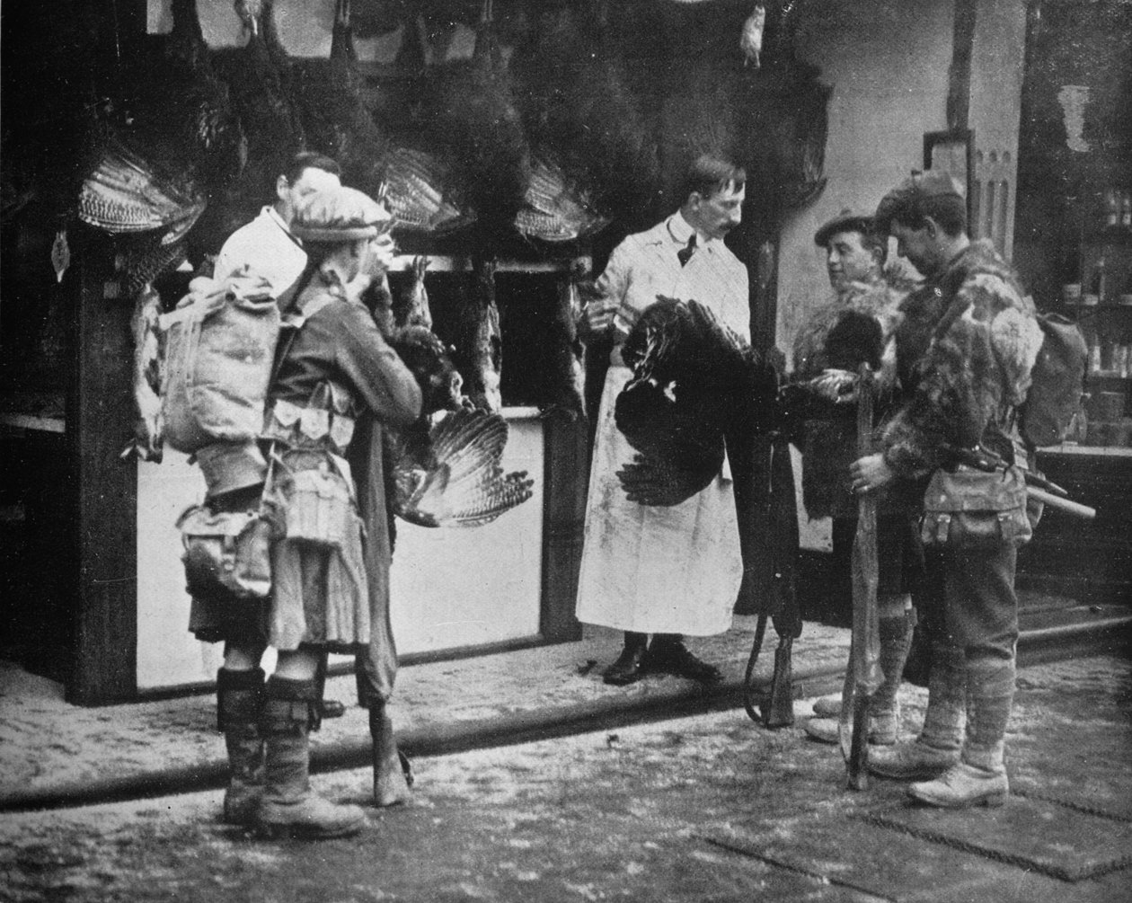 Soldaterna som familjemän, 1915 av Unbekannt